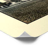 Antikes 1890 Foto Brügge Bahnhof Poster (Ecke)