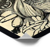 Antikes 1894 Gemüsesaatgut-Zeichen Poster (Ecke)