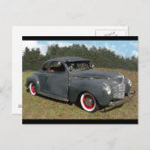 Antikes 1939 Dodge Coupe Postkarte (Vorne/Hinten)