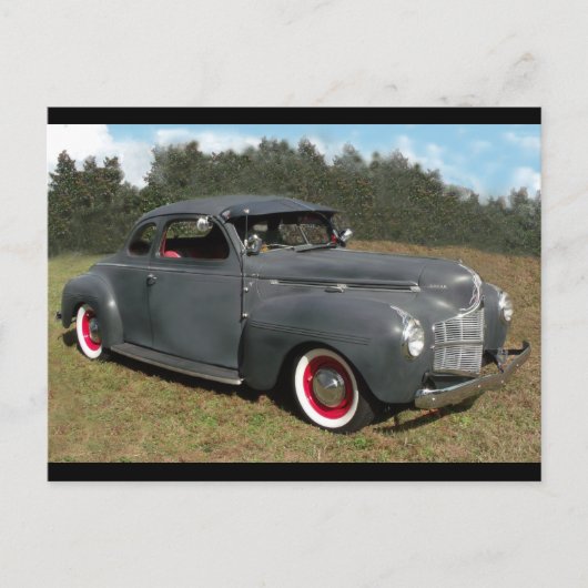Antikes 1939 Dodge Coupe Postkarte (Vorderseite)