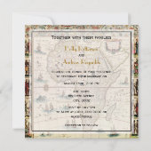 Antikes Afrika Karte DIY Hintergrundfarbe SQ Hochz (Rückseite)