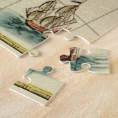 Antikes Afrika Karte DIY Hintergrundfarbe Tabelle Puzzle (Seite)