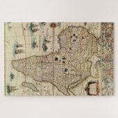 Antikes Afrika Karte DIY Hintergrundfarbe Tabelle Puzzle (Horizontal)