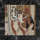 Antikes Ägypten Goddess Square Wall Uhr