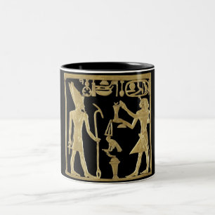 Antikes Ägypten im Vintage-Stil Zweifarbige Tasse