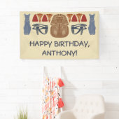 Antikes Ägypten König tut es als Custom Party Banner (Insitu)