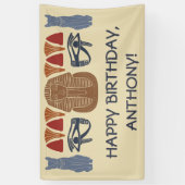 Antikes Ägypten König tut es als Custom Party Banner (Vertikal)