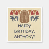 Antikes Ägypten König tut es als Custom Party Serviette (Vorderseite)