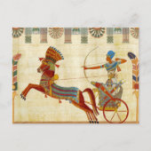 Antikes Ägypten Pharao Ramesses II farbenfroh Zeic Postkarte (Vorderseite)