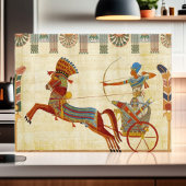 Antikes Ägypten Pharao Ramesses II farbenfroh Zeic Postkarte