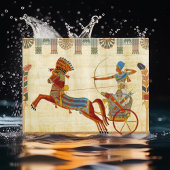 Antikes Ägypten Pharao Ramesses II farbenfroh Zeic Postkarte