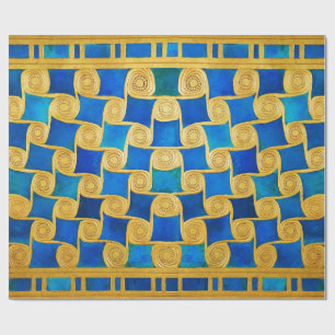 ANTIKES ÄGYPTISCHES GEOMETRISCHES DEKOR ,SONNE AM GESCHENKPAPIER