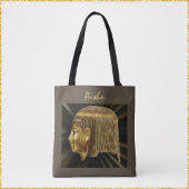Antikes ägyptisches Schwarz-Gold-Maskenbild Tasche