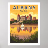 Antikes Albany New York Poster (Vorne)