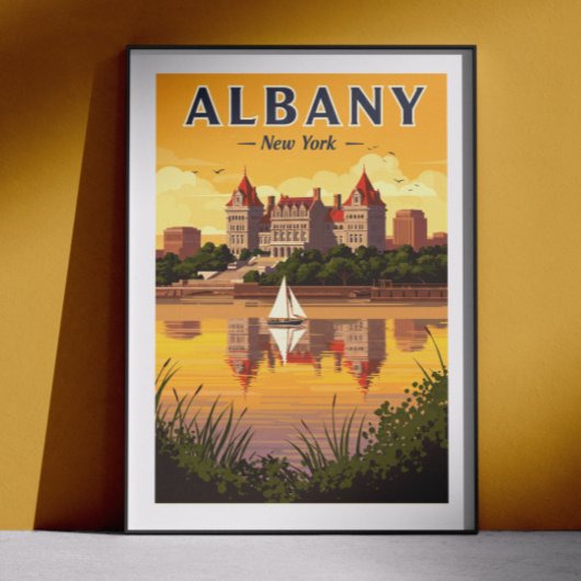 Antikes Albany New York Poster