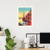 Antikes Alexandria Virginia Poster (Heimbüro)