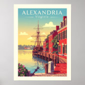 Antikes Alexandria Virginia Poster (Vorne)