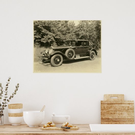 Antikes altes Jahrgang Auto drucken Poster (Küche)
