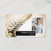 Antikes anatomisches Illustrations-Chiropraktor-Fo Visitenkarte (Vorderseite)