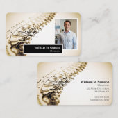 Antikes anatomisches Illustrations-Chiropraktor-Fo Visitenkarte (Vorne/Hinten)