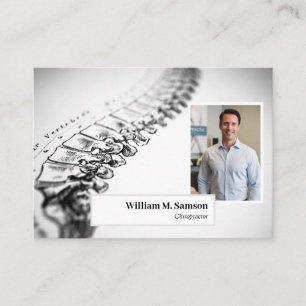 Antikes anatomisches Illustrations-Chiropraktor-Fo Visitenkarte