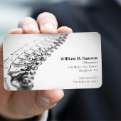 Antikes anatomisches Illustrations-Chiropraktor-Fo Visitenkarte