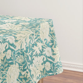 Antikes Aqua-Blumenmuster von John Henry Dearle Tischdecke