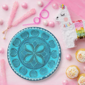 Antikes Aqua Glass Romantische Imitate China Pappteller (Party)