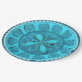 Antikes Aqua Glass Romantische Imitate China Pappteller (Schrägansicht)