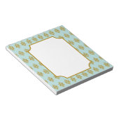 Antikes Aqua Lace Notepad Notizblock (angewinkelt)