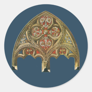 Antikes architektonisches Element, dekorative Böge Runder Aufkleber