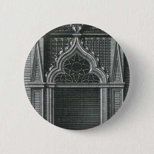 Antikes architektonisches Element, gotisches Porta Button (Vorderseite)