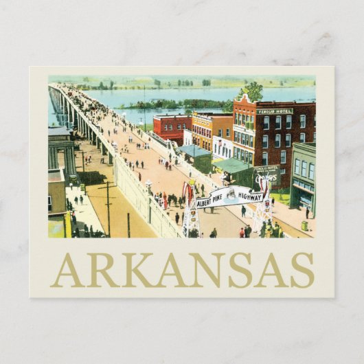 Antikes Arkansas Postkarte (Vorderseite)