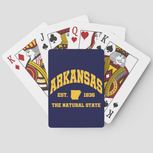 Antikes Arkansas Spielkarten (Rückseite)