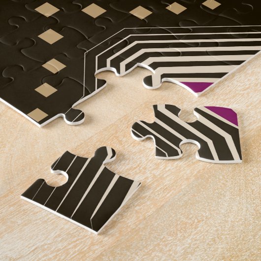 Antikes Art Deco Geometrisches Ornament Puzzle (Seite)