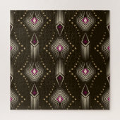 Antikes Art Deco Geometrisches Ornament Puzzle (Vertikal)