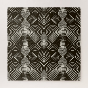 Antikes Art Deco nahtloses Ornament Puzzle