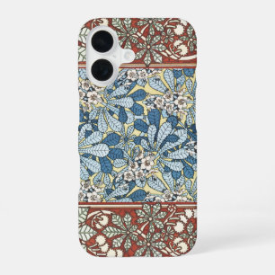 Antikes Art Nouveau Muster mit Kastanienblüten iPhone 16 Hülle