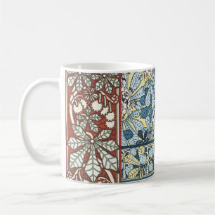 Antikes Art Nouveau Muster mit Kastanienblüten Kaffeetasse