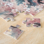 Antikes asiatisches Gebäude im Spring Jigsaw Puzzl Puzzle (Seite)