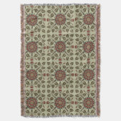 Antikes Audsley Tudor-Rose viktorianisches Muster Decke (Vorderseite Vertikal)