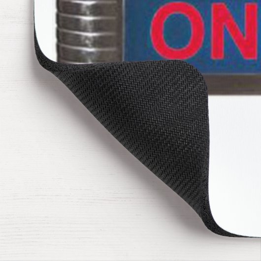 Antikes Auf-Luft Zeichen oder Auf-D-Luft Sendung Mousepad (Ecke)