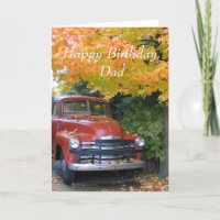 Antikes Auto, alles Gute zum Geburtstag, Vater