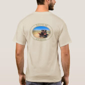 Antikes Auto auf Historischer Route 66 in Arizona T-Shirt (Rückseite)