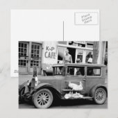 Antikes Auto aus den 30er Jahren Postkarte (Vorne/Hinten)