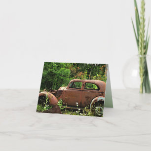 Antikes Auto Dankeschön-Karte Dankeskarte