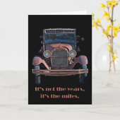 Antikes Auto Geburtstagskarte Karte (Gelbe Blume)