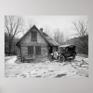 Antikes Auto in Rock Creek Park, 1920er Poster