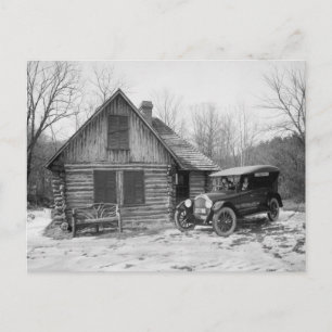 Antikes Auto in Rock Creek Park, 1920er Postkarte