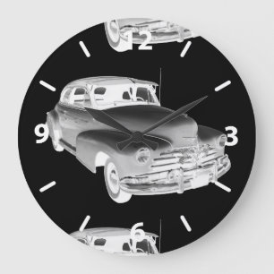 Antikes Auto-Kunst 1948 Chevrolets Fleetmaster Große Wanduhr